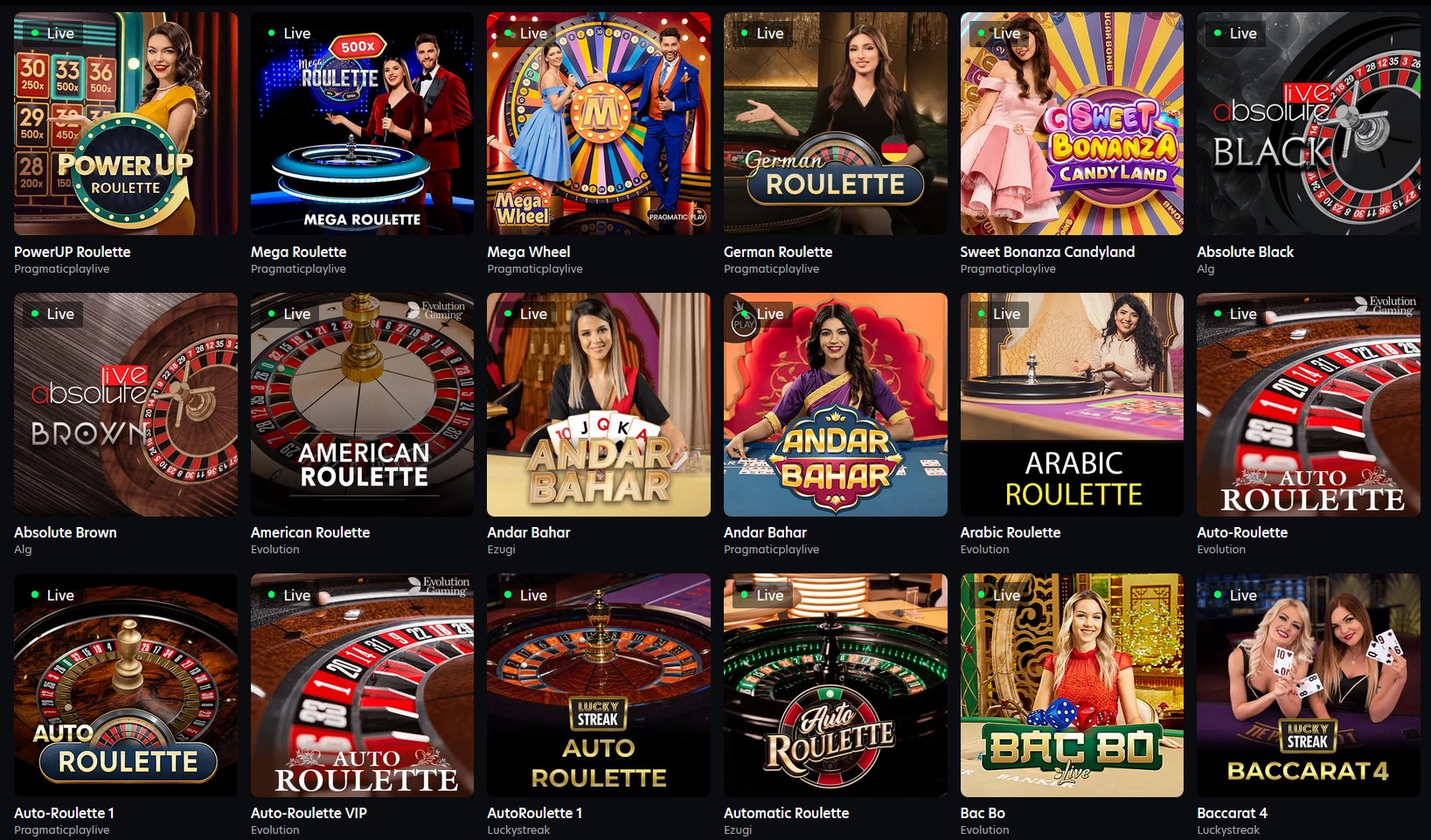 Neospin Casino Live Games