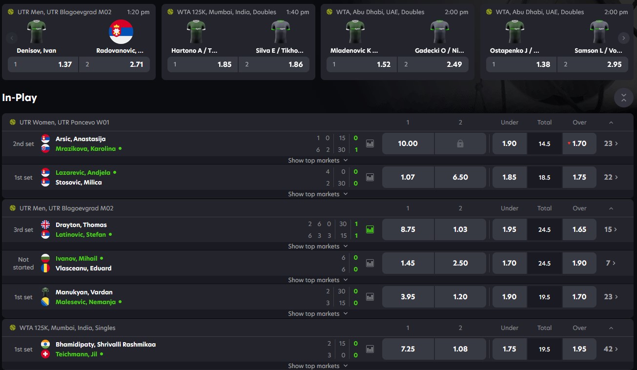 Neospin Tennis Betting